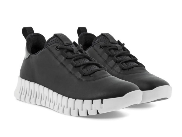 Ecco Damen Schnürschuh Gruuv W black/light grey