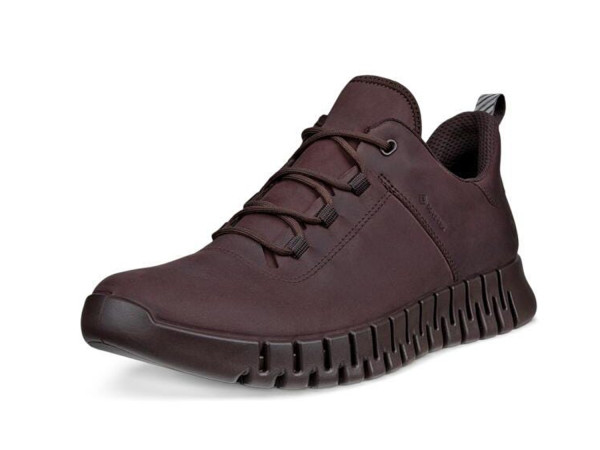Ecco Herren Sneaker Gruuv garnet Oil Nubuk Gore-Tex