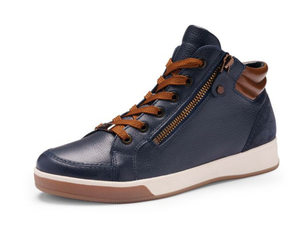Ara Damen Bootie ROM blau/marrone