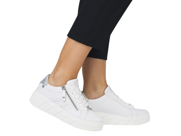 Rieker Damen Sneaker white/perlmut