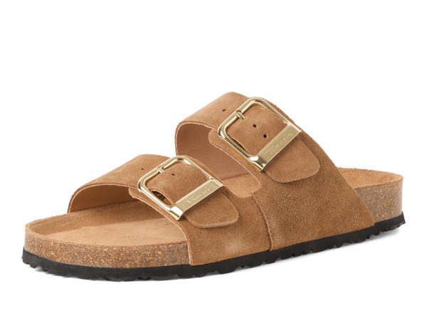 Tamaris Damen Pantolette cognac