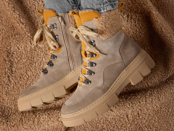 Waldlaeufer Damen Schlupfstiefelette SAIGA notte/nubea gefüttert