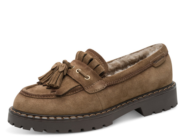 Tamaris Damen Mokassin camel/Fell