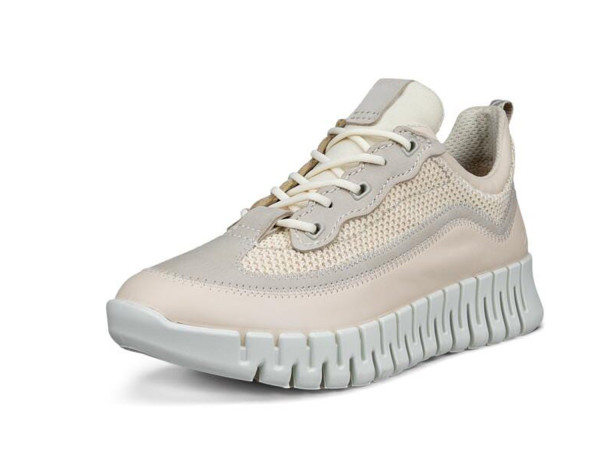 Ecco Damen Ledersneaker Gruuv limestone