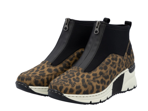 Rieker Damen Sneaker leo/braun FrontRV