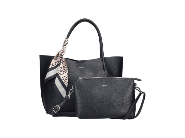 Rieker Damen Shopper schwarz