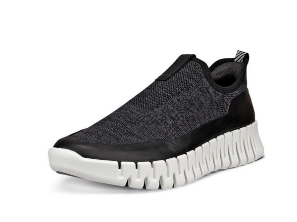 Ecco Damen Ledersneaker Gruuv schwarz