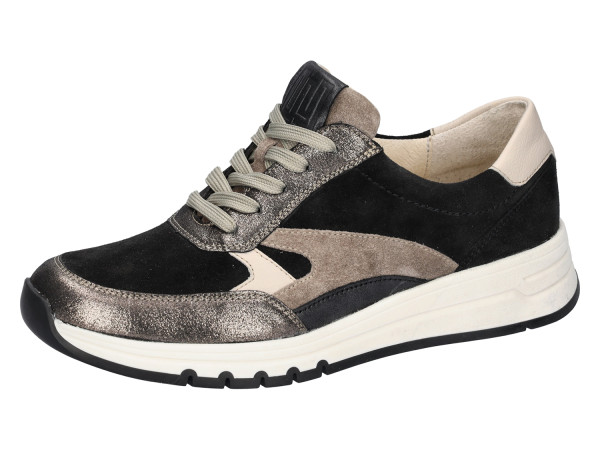 Waldlaeufer Damen Sneaker APRIL iron/schwarz
