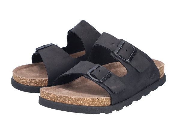 Rieker Herren Pantolette schwarz