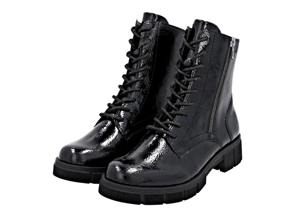 Remonte Damen Schnürstiefelette black/patent