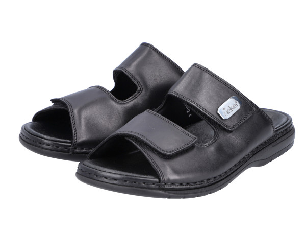 Rieker Herren Pantolette schwarz