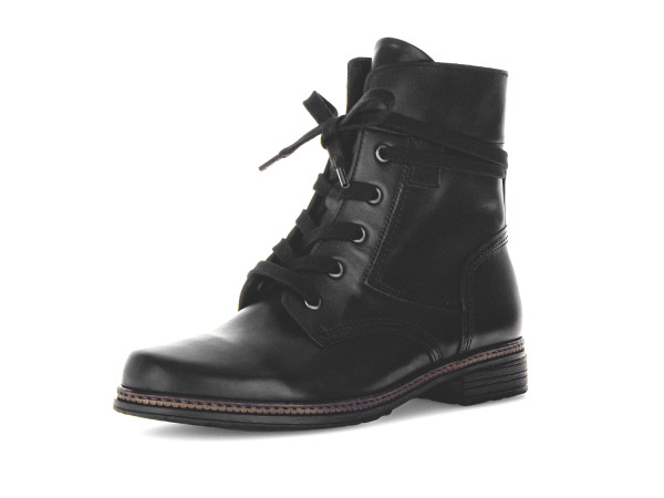 Gabor fashion Damen Schnürstiefelette schwarz