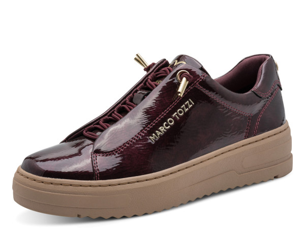 Marco Tozzi Damen Sneaker mulberry/patent