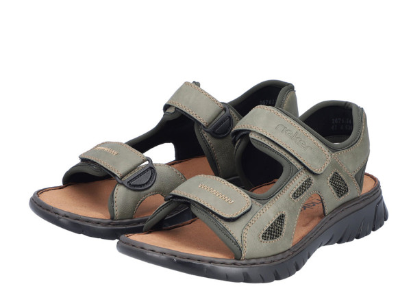 Rieker Herren Sandale olive/moos