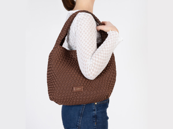 Rieker Modischer Damen Shopper brown